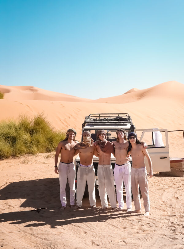 students in the sahara desert