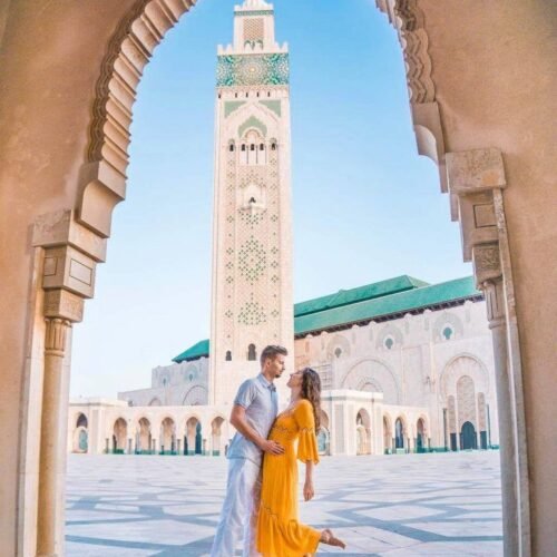 Honeymoon trip to Morocco, casablanca